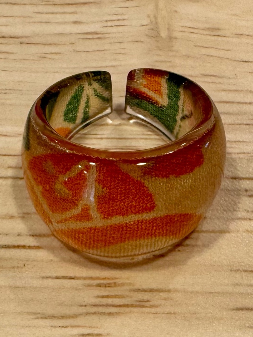 ✨ Wearable Art: Bold Abstract Resin Statement Ring ✨
